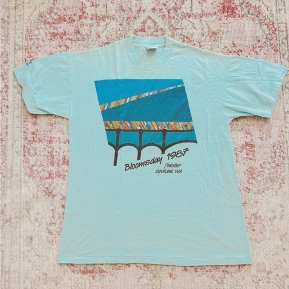 Bloomsday 1987 Men's Light Blue Graphic T-Shirt